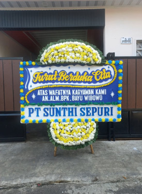Papan Bunga Duka di Bumijo